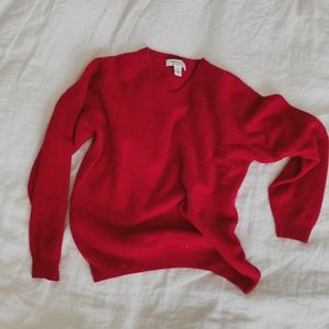 Pronto Uomo Classic Red 100% Cashmere Supersoft Sweater M